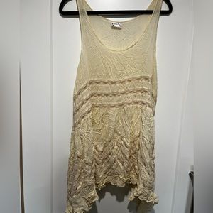 Free people cream trapeze slip.